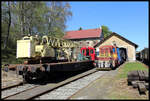 Am 1.5.2024 schaute ich vormittags bei dem kleinen Eisenbahnbahnmuseum in Krimov nahe der Grenze zu Sachsen vorbei.