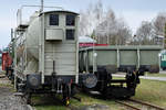 Restaurierte Güterwagen im Eisenbahnmuseum Lužná u Rakovníka.
