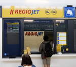 Schalter des EVU Regio Jet in Kolin.