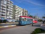 Straenbahn Antalya - Tw 3 + Bw 4 (ex Nrnberg 255+1534)  beim Atatrk Park am 6.2.08