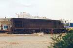 060-DI-?? (Co'Co', de, Hersteller: MLW, Type: MX620, Fab.Nr.: M60??-??, Baujahr 1973) fährt im April 1999 in den Gare de Sousse ein.