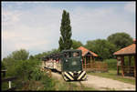 In der ungarischen Puszta gibt es eine 760 mm Schmalspurbahn, die einst dem Transport von Zuchtfischen diente.