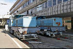 Die beiden alten E-Loks VF 10 und VF 11 sind angeblich für die Bahnstrom-Versorgung im Bahnhof Budapest-Déli pu (HU) zuständig.