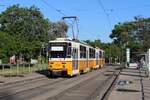 Seit 1978 sind am Straßenbahnnetz von Budapest 322 Wagen vom Typ Tatra T5C5 unterwegs.