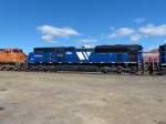 Montana Rail Link  4300 als vorletzte Lok am Ende des westwrts fahrenden Kohlezuges in Livingston am 09.09.2013.