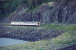 Alaska Railroad Budd RDC cars fhrt von Anchorage durch Girdwood richtung Seward.