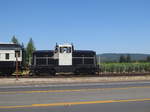 Diesellok 52 von NVWT, die Lok zieht einen einzelnen Wagen durchs Napa Valley in dem Weinkenner und solche, die es werden wollen, die angebotenen Weine degustieren.